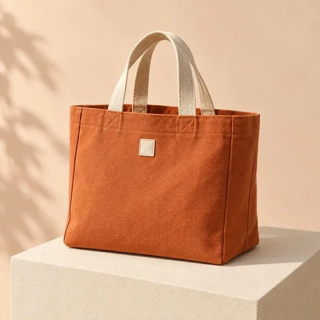 Canvas tote on the mobile shop page
